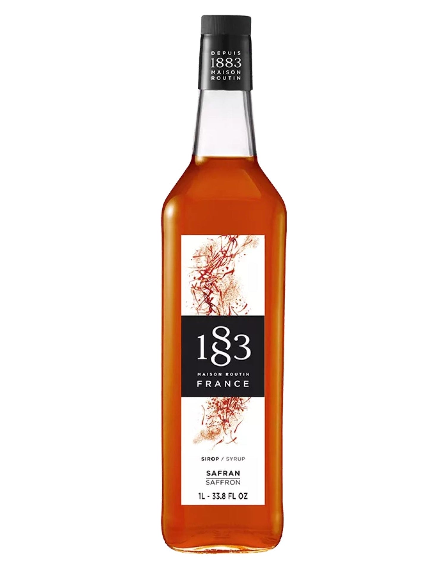 1883 Safran sirup – eksotisk og luksuriøs sirup med den unikke smag af safran, perfekt til at skabe raffinerede og aromatiske drinks.