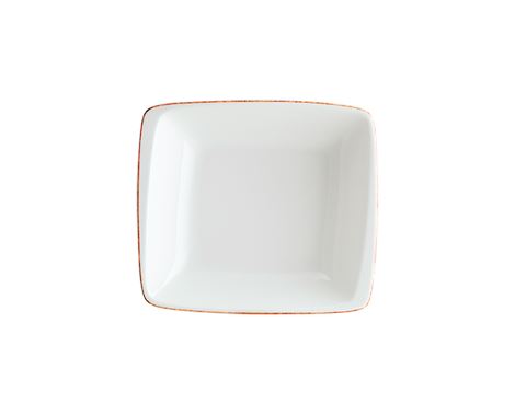 Retro Schüssel mit braunem Rand