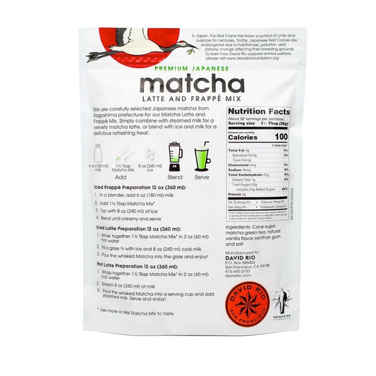 David Rio Matcha Latte & Frappé Mix 1361g