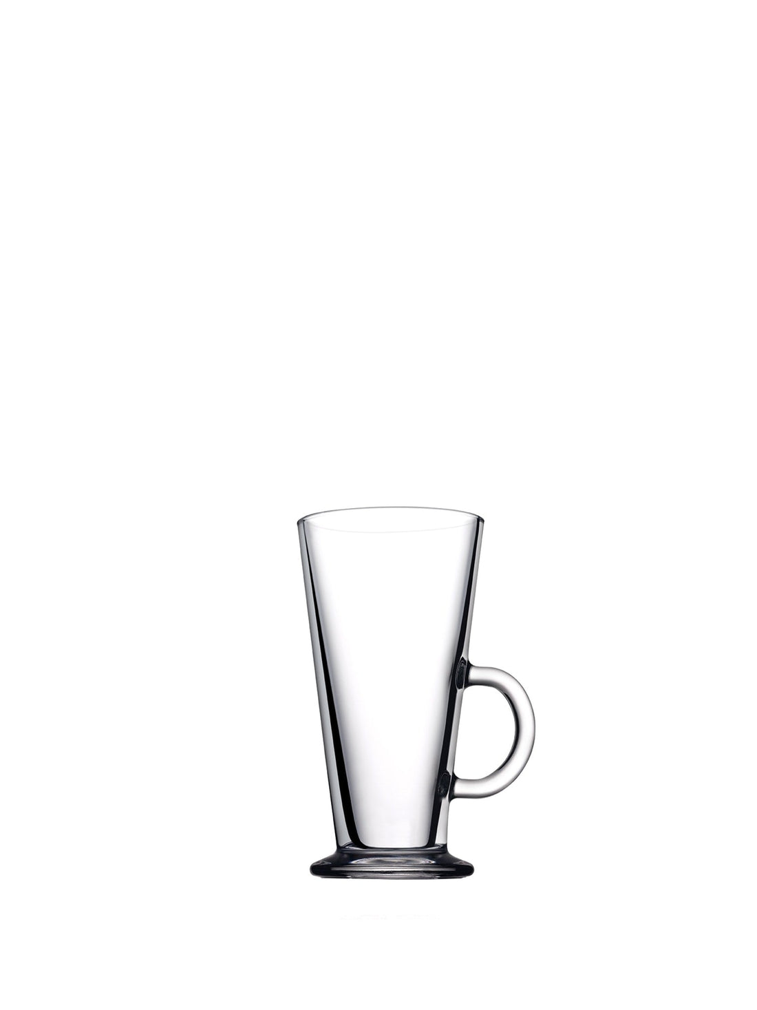 Latteglas og caféservering til sammenligning af Flat White og cappuccino