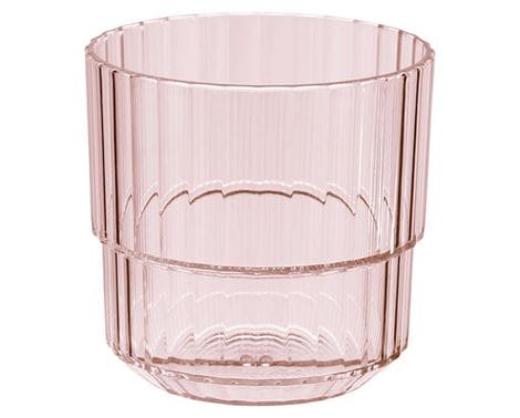 Drikkeglas Linea - 48.0 Stk. i blød rosa farve.