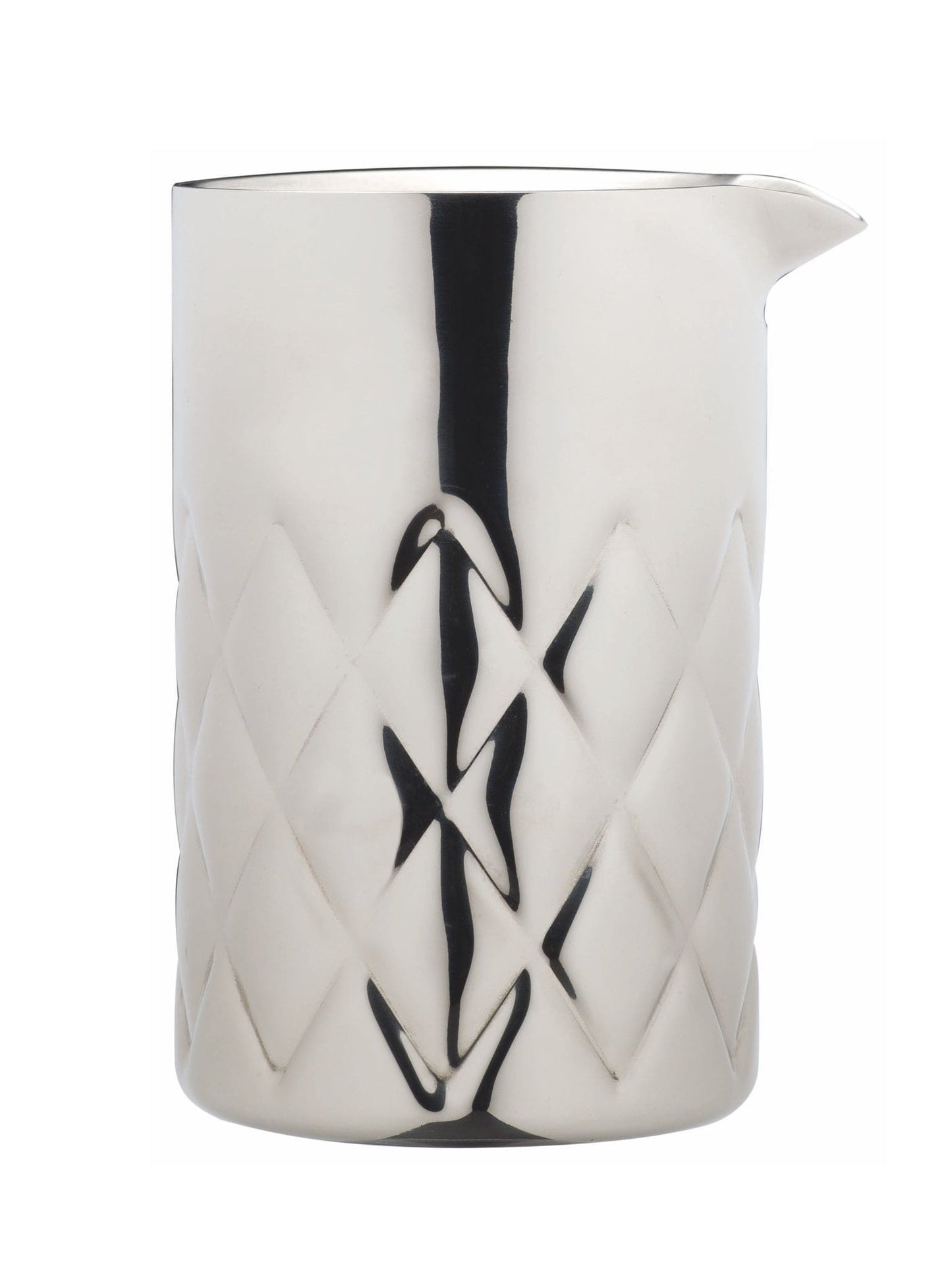 Stål mixing glass i Yarai-stil – elegant og holdbart cocktailglas til professionel omrøring og servering af drinks.