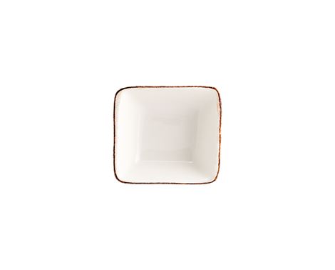 Retro Schüssel mit braunem Rand