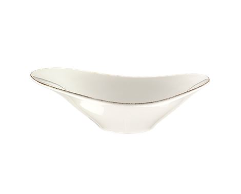 Schüssel m/braunem Rand Retro