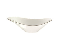 Schüssel m/braunem Rand Retro