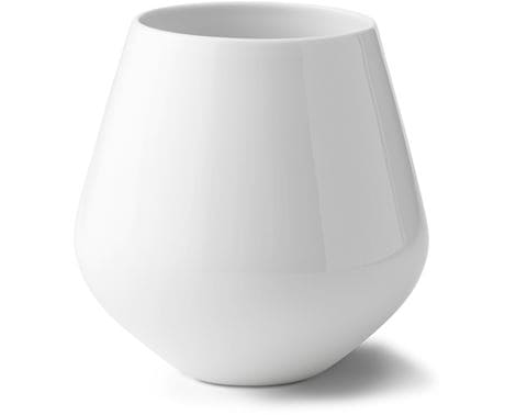 Vase Hvid Riflet royal copenhagen – elegant og tidløs vase i hvidt porcelæn med riflet design, perfekt til blomsterdekorationer
