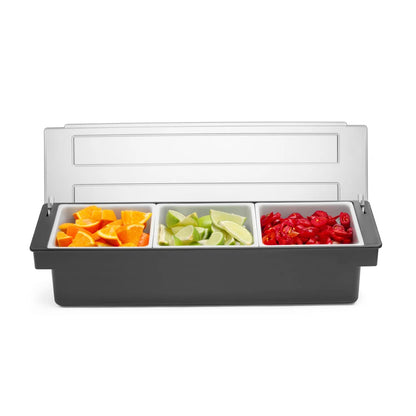 Fruchtspender mit 3 Fächern