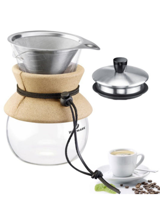 500 ml kaffebrygger med filter og låg, ideel til en hurtig og nem kop kaffe