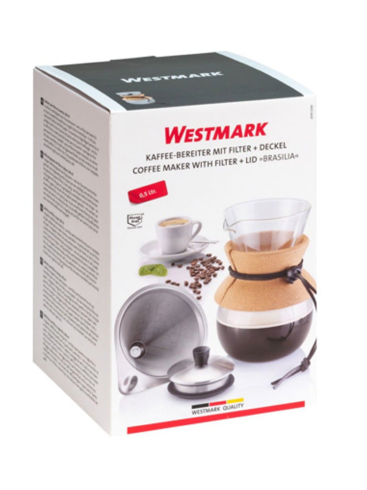 Westmark Coffee brewer with filter and lid, 500 ml - easy to use and clea