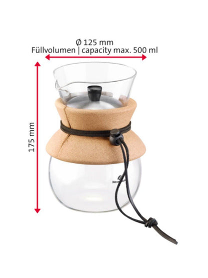 Kaffeebereiter mit Filter und Deckel, 500 ml, perfekt für frisch gebrühten Kaffee zu Hause