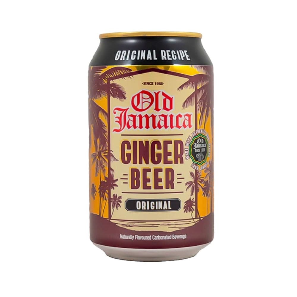 Old Jamaica Ginger Beer – forfriskende ingefærøl med en krydret og sød smag, perfekt til cocktails og mocktails.