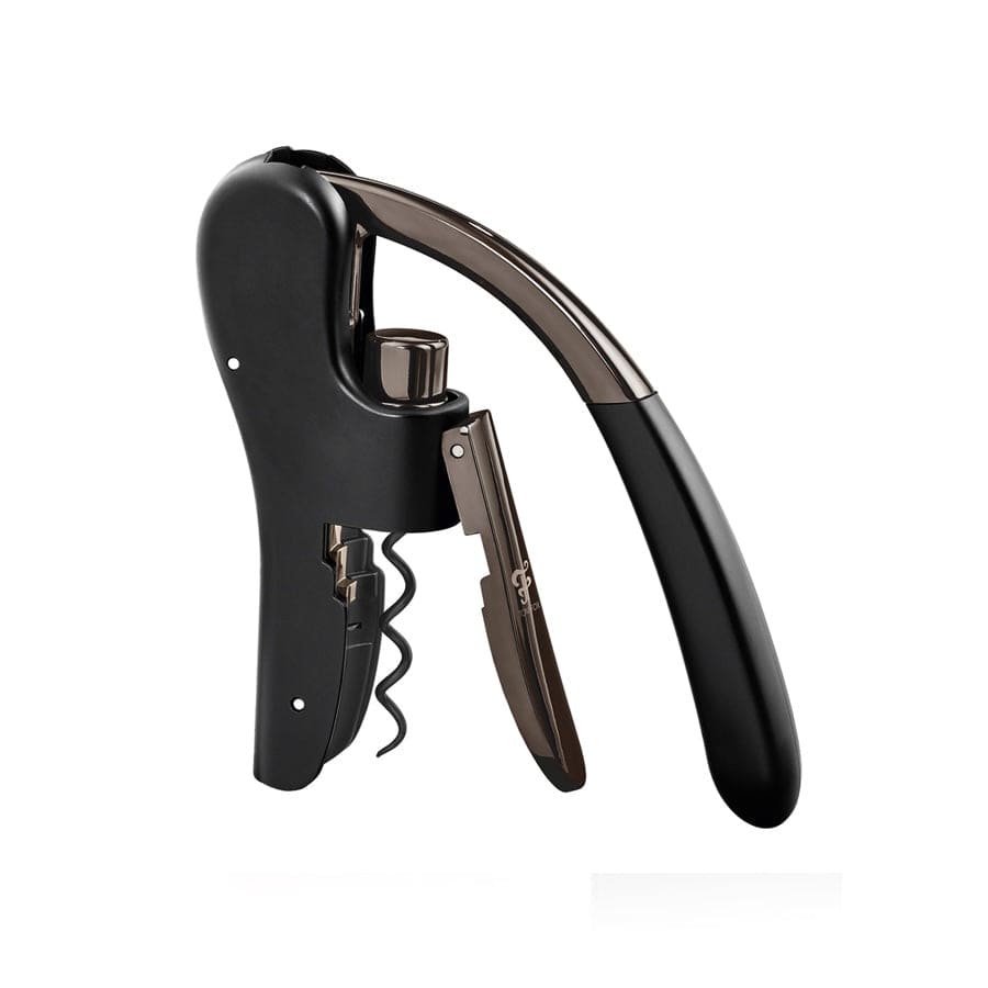 Sort proptrækker med klassisk design – ideel til professionel og privat brug ved åbning af vinflasker.