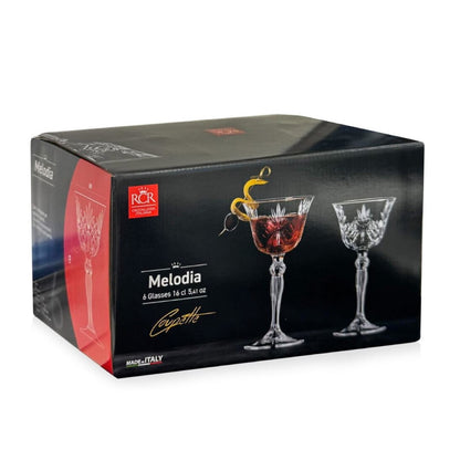 RCR Melodia Coupette Glas 16 cl 6St.