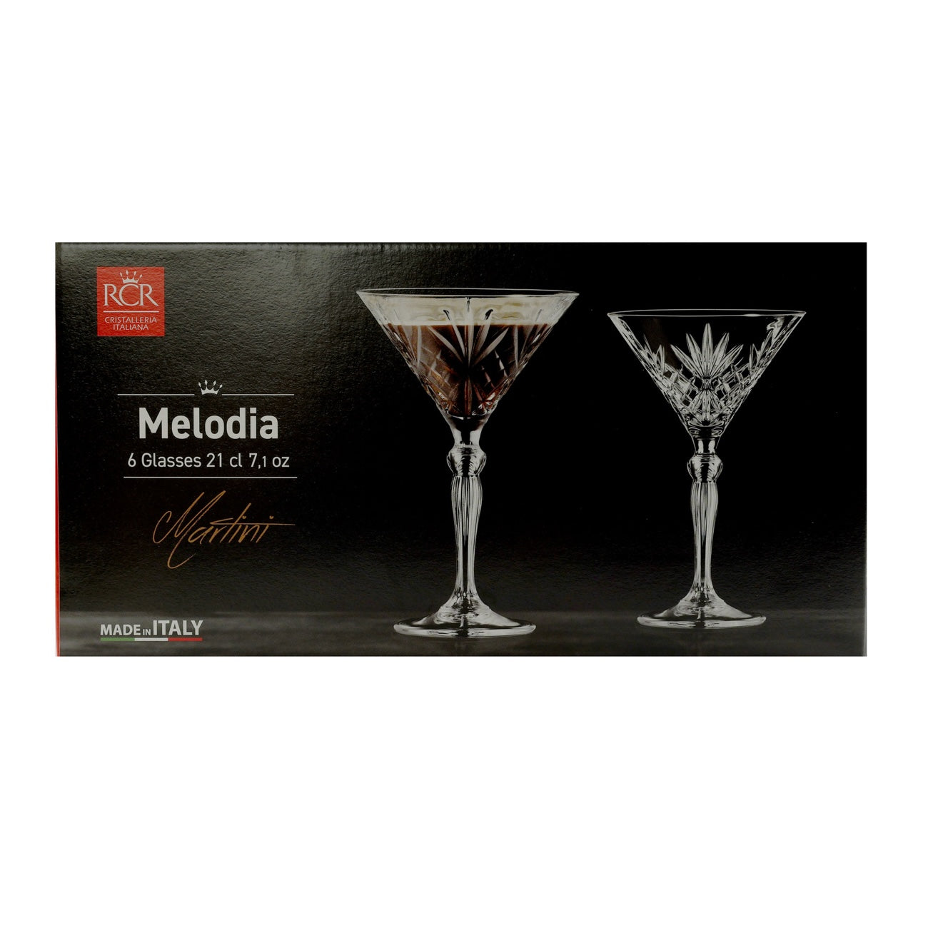 RCR Melodia Martiniglas 21 cl 6 Stück