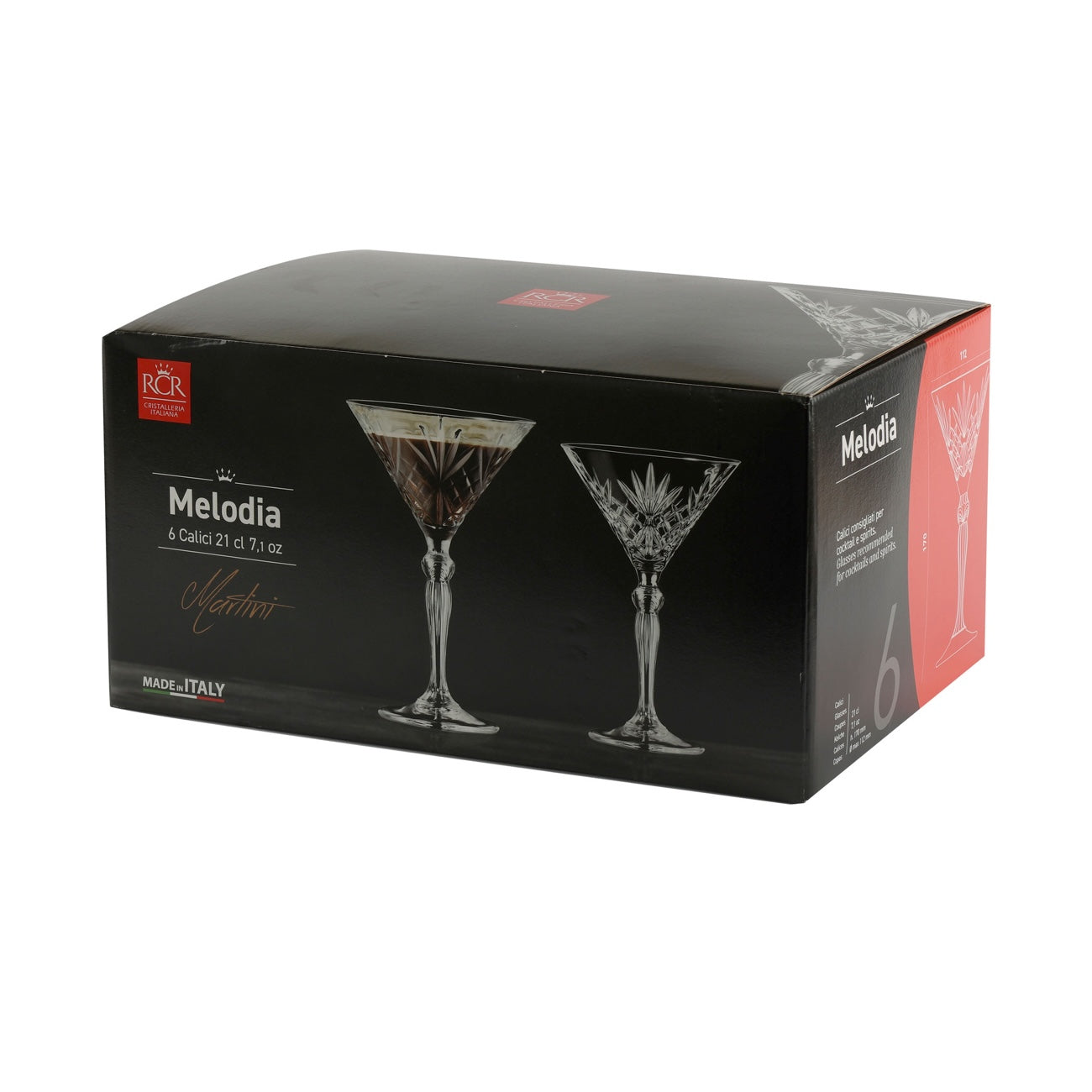 RCR Melodia Martiniglas 21 cl 6 Stück