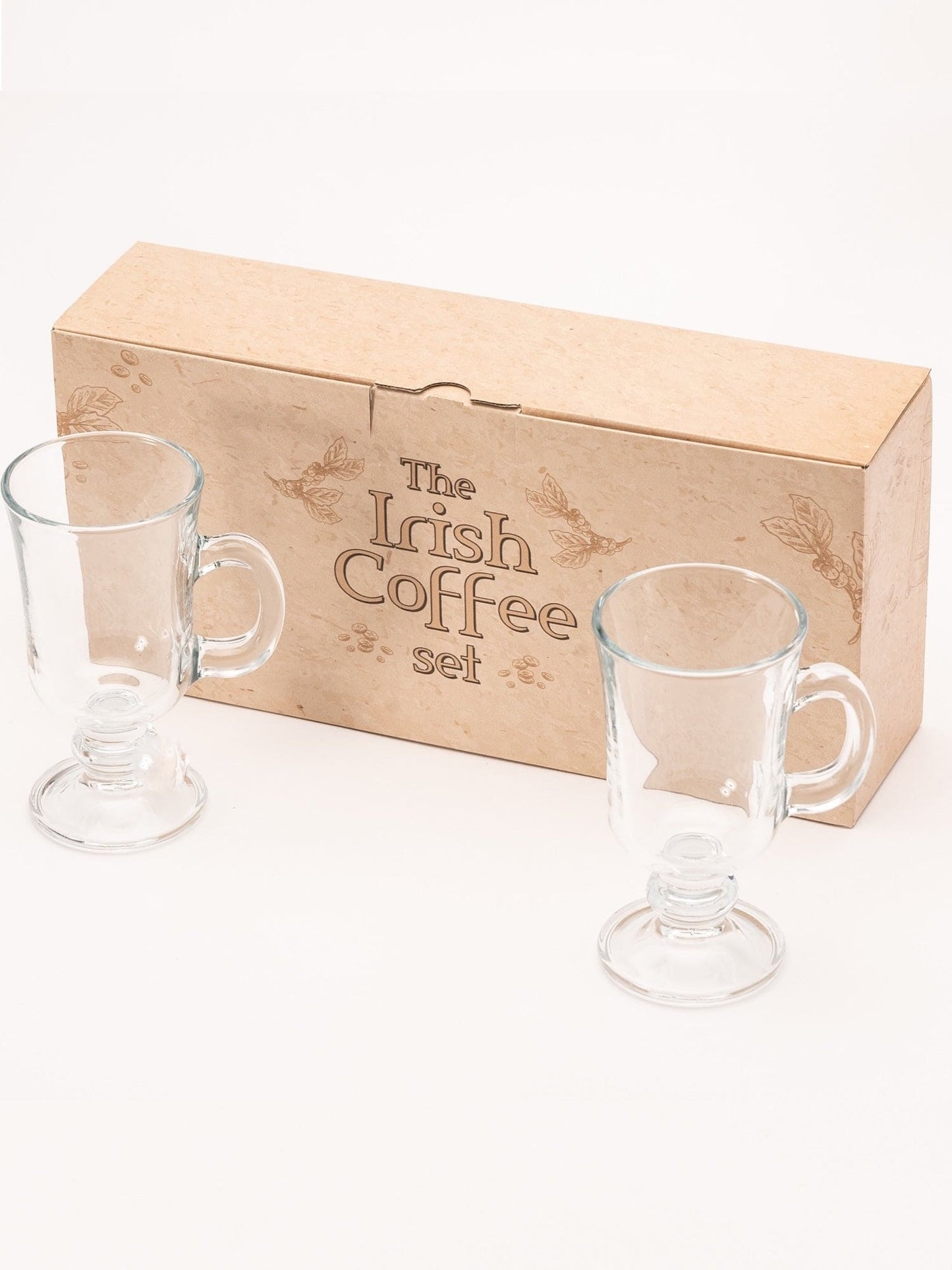 The Irish Coffee Set – komplet sæt med glas og tilbehør til at lave den perfekte Irish Coffee derhjemme.