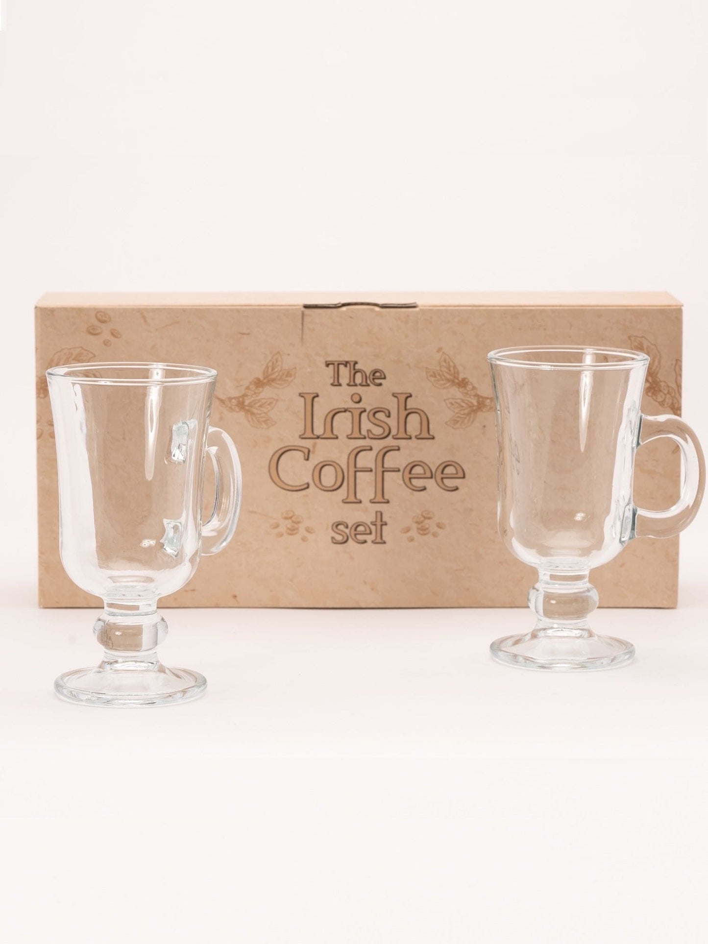 The Irish Coffee Set – komplet sæt med glas og tilbehør til at lave den perfekte Irish Coffee derhjemme.
