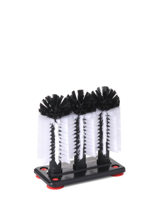 Opvaskebørste med sugekopper - holder fast på vasken og gør opvasken enkel og bekvem.