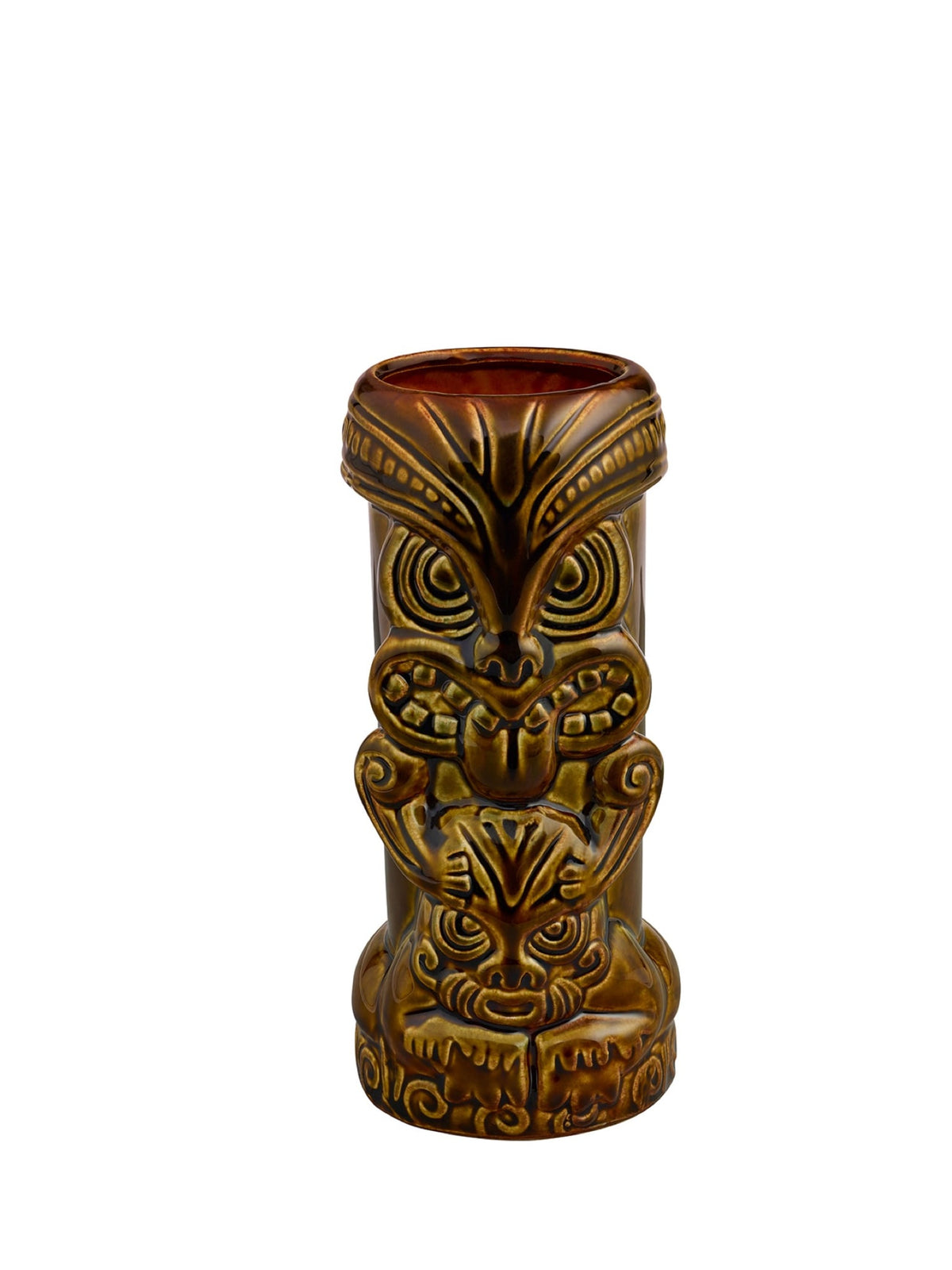 Lassen Sie dieses Tiki Mug Akamu eine exotische Atmosphäre in Ihre Getränke bringen.